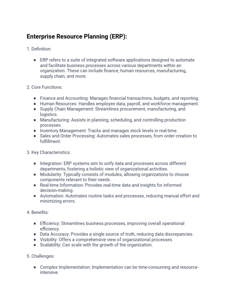 ERP and CRM: Key Differences Explained | PDF | Customer Relationship ...