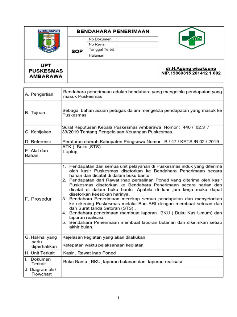Contoh Sop Fix | PDF
