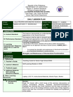 Daily Lesson Plan: School Grade Level Teacher Learning Area Time & Dates Quarter