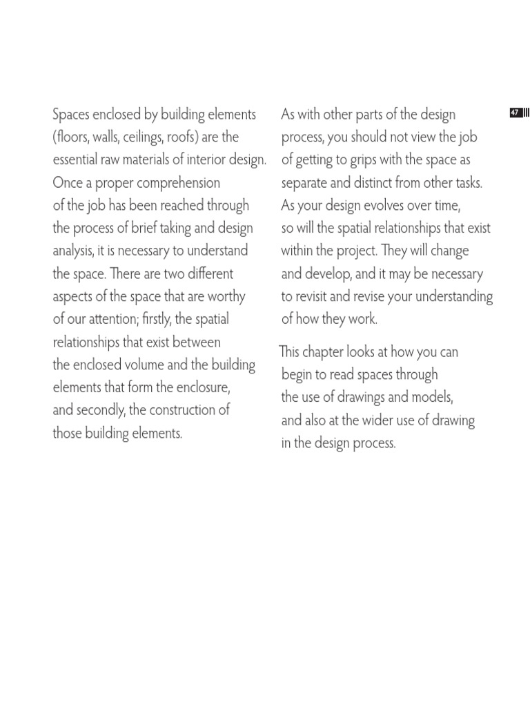 Understanding Interior Space Design | PDF | Space | Technical Drawing