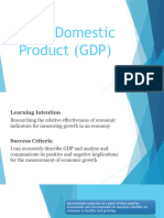 Gross Domestic Product (GDP)