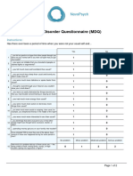 MDQ Bipolar Disorder Assessment