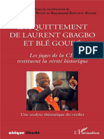 Lacquittement de Laurent Gbagbo Et Ble Goude Les Juges de La CPI