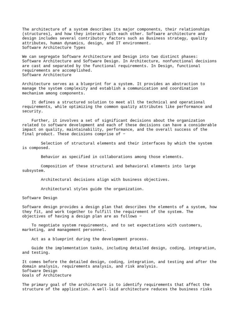 TECHNICAL REPORT EXAMPLE ARCHITECTURE intelligence overview