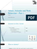 PowerPoint Slides Only Attitudes and Work Behaviour - Part 1