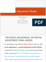 Partial Adjustment Model