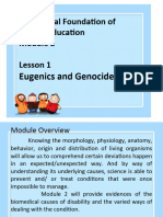 Module 2 Lesson 1 Eugenics and Genocides
