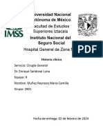 Historia Clinica Cirugia General 1