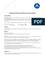 Ammoniacal Nitrogen in Waters Method Summary - 28