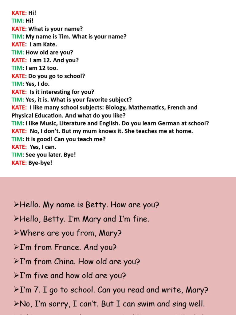 Dialogues for Language Learning | PDF