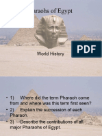 Pharaohs of Egypt