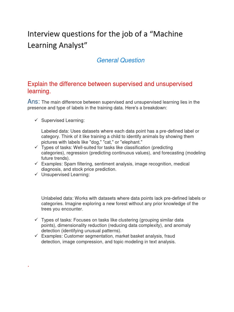 Machine Learning Analyst Pdf Machine Learning Learning