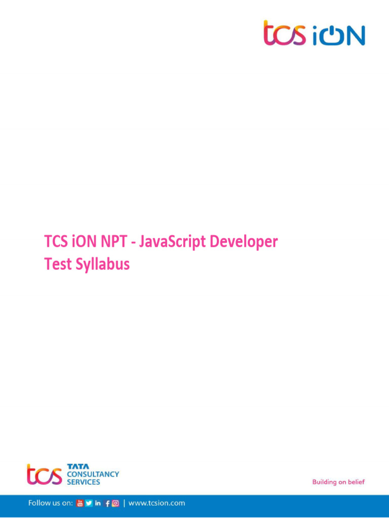 Javascript Developer Syllabus PDF Java Script World Wide Web Javascript developer syllabus pdf java script world wide web