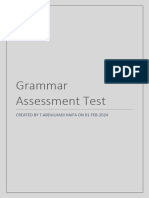 Grammar Test 1.0