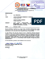 Memo To Cmlgoos Re Lady Local Legislators' League of The Philippines, Inc. (Four-L Philippines) National Summit On March 21-23, 2024