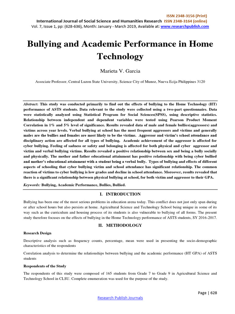 Bullying Impact on Academic Performance | PDF | Bullying | Cyberbullying