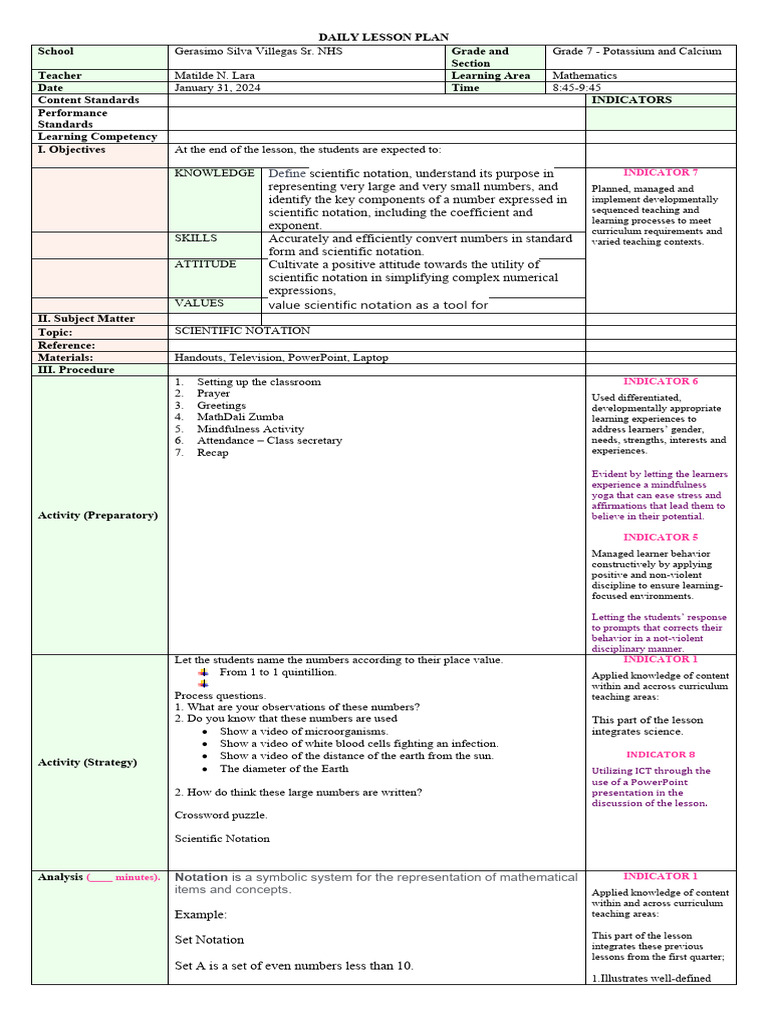 Define indicator 7 download free pdf numbers learning