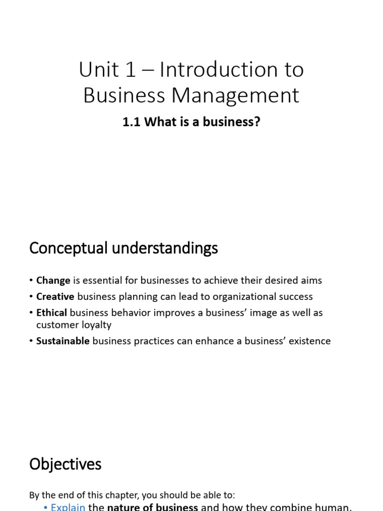 1 1 class slides the purpose of business activity pdf factors of