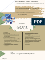 Técnica de Negociación y Manejo de Conflictos