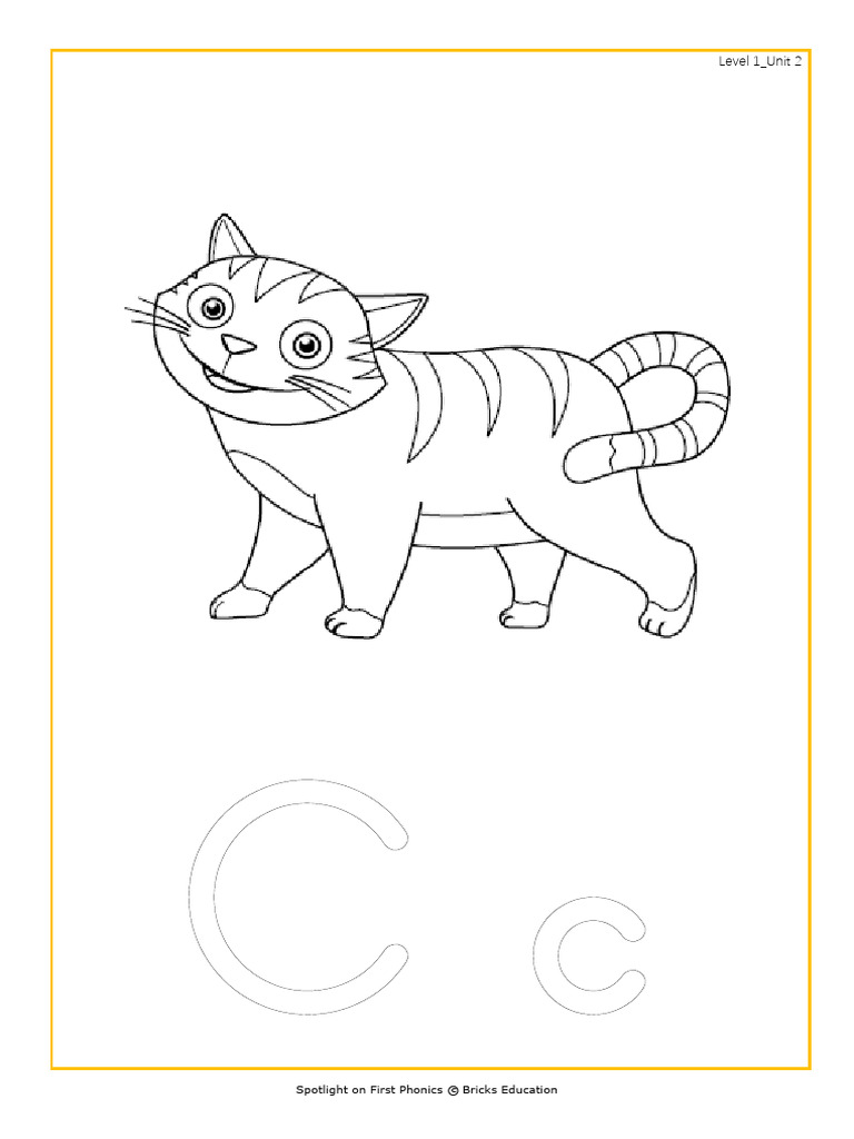 First Phonics Lv1 Alphabet Coloring Unit2 | PDF