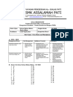 Soal Ujian Tengah Mid Smester Ganjil Kelas XI (Assalamah)