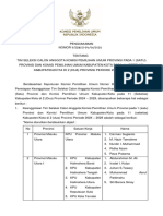 Pengumuman Penetapan Timsel Anggota KPU Provinsi Dan KPU Kabupaten Kota Gelombang 12