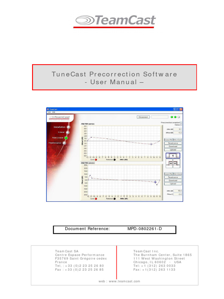 TuneCast Precorrection User Manual | PDF | Installation (Computer ...