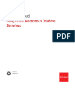 Using Oracle Autonomous Database Serverless