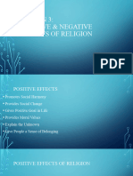Positive Negative Effects