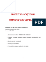 Proiect de Parteneriat Educational Cu Gradinita