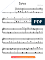 Chopin Nocturne Op 9 No 2 Partition Facile