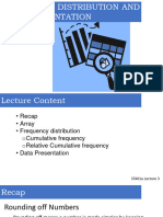 Lec 3 Frequency Distribution