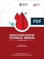 Agenda 8 Transfusion Medicine Technical Manual - November 2022