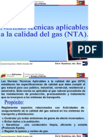 Normas  Técnicas  Aplicables  a  la  calidad  del  gas  (NTA)
