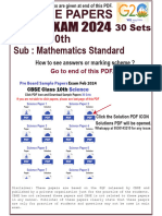 Pre-Board Papers With MS Maths STD Copy