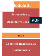 To Quantitative Chemistry