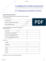 Model Raport Tranzacţii Suspecte (RTS)