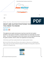 What Are Guitar Positions - Everything You Need To Know..
