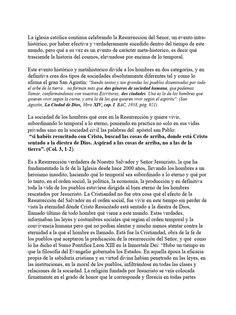 La Resurrección y su Impacto Social | PDF | La resurrección de Jesús ...