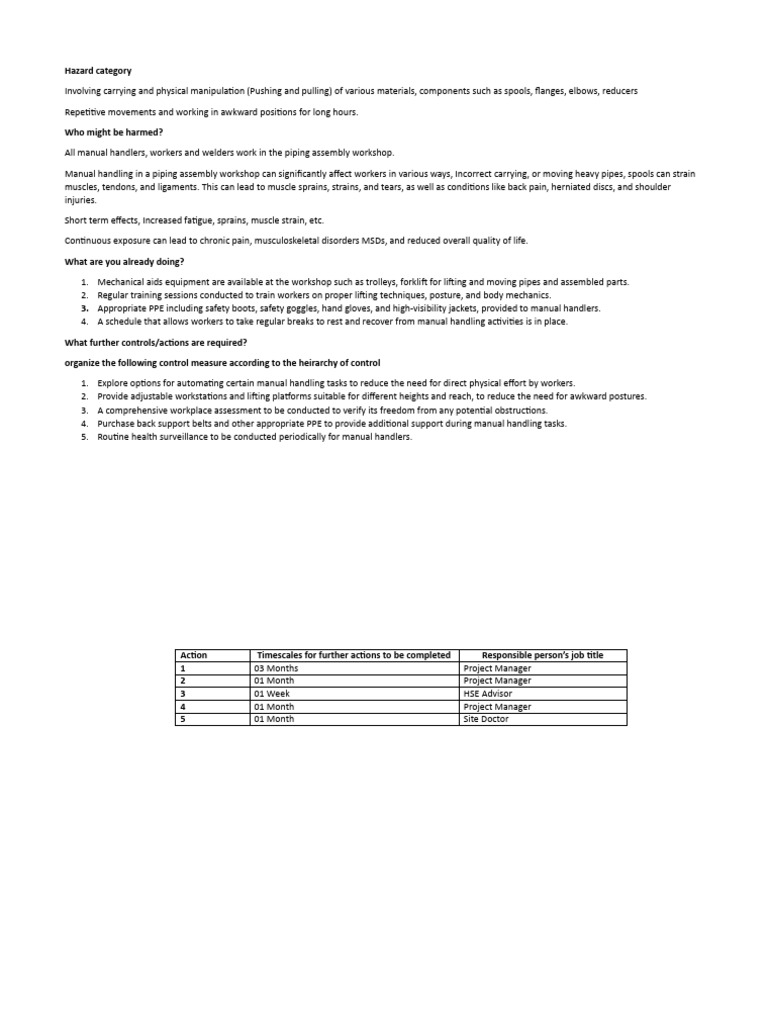 8 Manual Handeling | PDF | Occupational Safety And Health | Safety