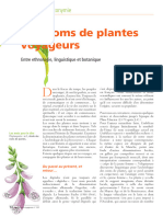 Des Noms de Plantes Voyageurs