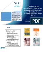 Intervención y Tratamiento Psicológico de Las Adicciones y Dependencias (Prof. Alba González)