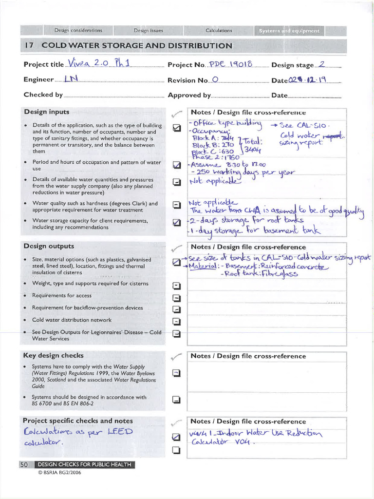 17. Cold water storage and distribution_Template | PDF