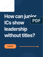 How Can Junior ICs Show Leadership Without Titles