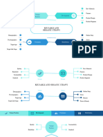 Mind Map Visual Charts Presentation in Blue White Teal Simple Style