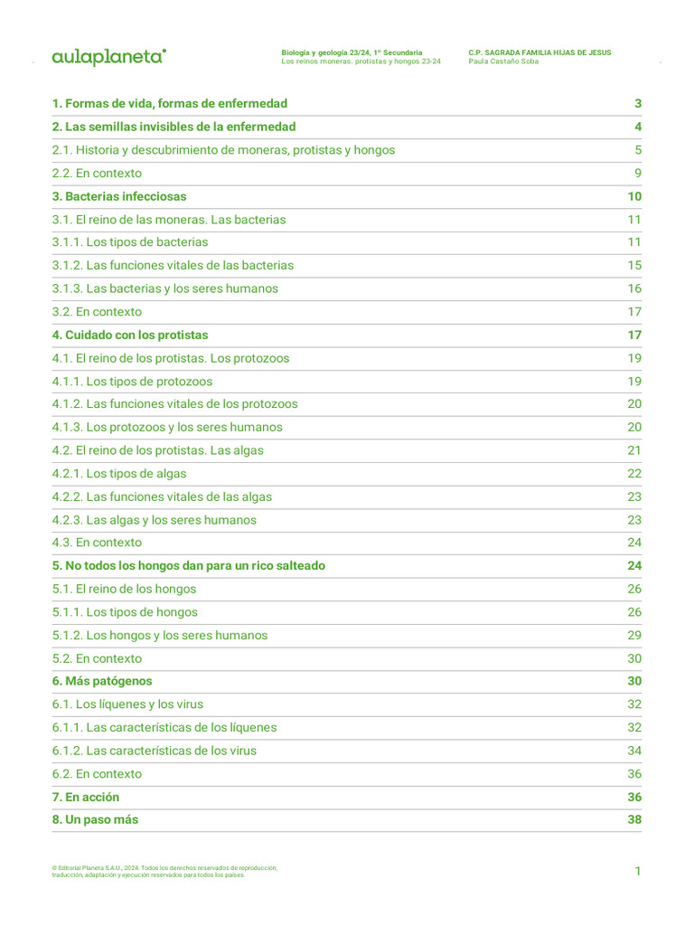 Moneras y Protistas: Reinos Esenciales | PDF | Las bacterias | Algas