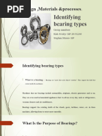 Design, Materials &processes Identifying Bearing