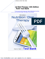 Full Nutrition and Diet Therapy 12Th Edition Roth Test Bank PDF Docx Full Chapter Chapter