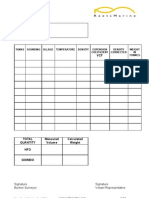 Bunker Quantity Calculation Sheet, 2010.1