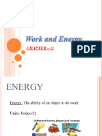 Work and Energy (Energy) Notes